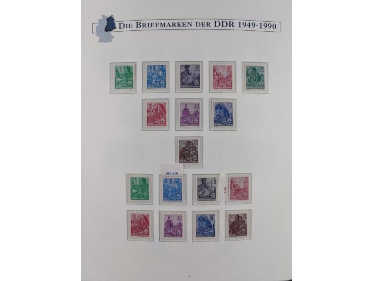 1949/67, in den Hauptnummern kpl. postfrische Sammlung, dabei Mi.-Nr. 327-341 kpl. signiert (BPP/VP), sauber im Vordruckalbum