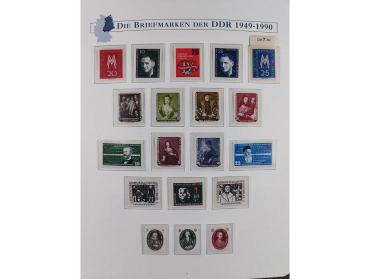 1949/67, in den Hauptnummern kpl. postfrische Sammlung, dabei Mi.-Nr. 327-341 kpl. signiert (BPP/VP), sauber im Vordruckalbum