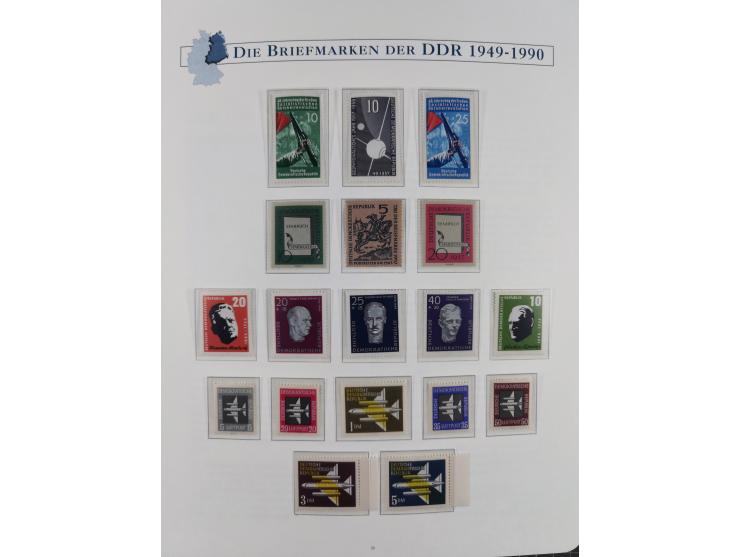 1949/67, in den Hauptnummern kpl. postfrische Sammlung, dabei Mi.-Nr. 327-341 kpl. signiert (BPP/VP), sauber im Vordruckalbum