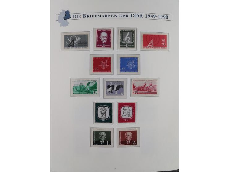 1949/67, in den Hauptnummern kpl. postfrische Sammlung, dabei Mi.-Nr. 327-341 kpl. signiert (BPP/VP), sauber im Vordruckalbum