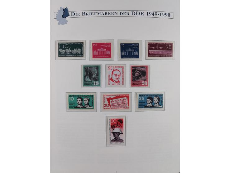 1949/67, in den Hauptnummern kpl. postfrische Sammlung, dabei Mi.-Nr. 327-341 kpl. signiert (BPP/VP), sauber im Vordruckalbum