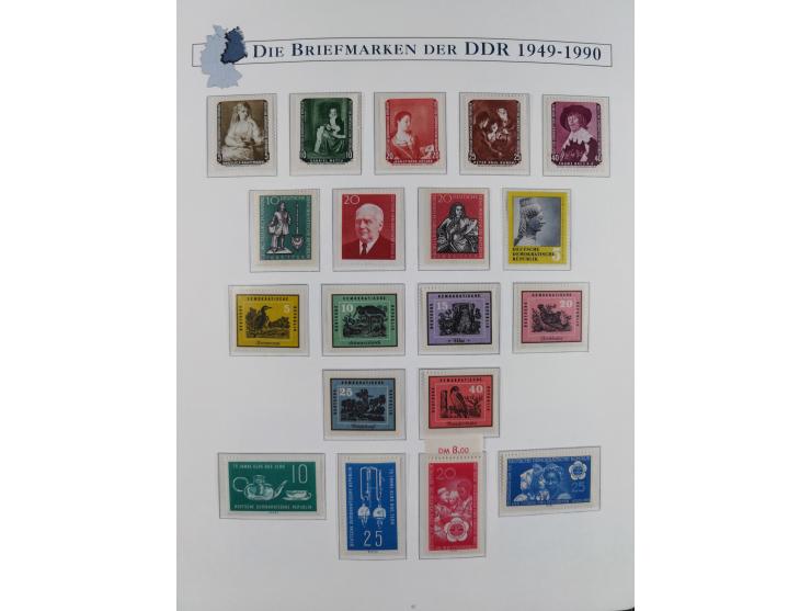 1949/67, in den Hauptnummern kpl. postfrische Sammlung, dabei Mi.-Nr. 327-341 kpl. signiert (BPP/VP), sauber im Vordruckalbum