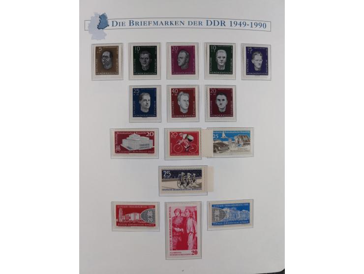 1949/67, in den Hauptnummern kpl. postfrische Sammlung, dabei Mi.-Nr. 327-341 kpl. signiert (BPP/VP), sauber im Vordruckalbum