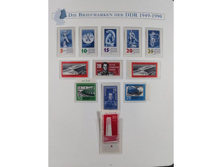 1949/67, in den Hauptnummern kpl. postfrische Sammlung, dabei Mi.-Nr. 327-341 kpl. signiert (BPP/VP), sauber im Vordruckalbum