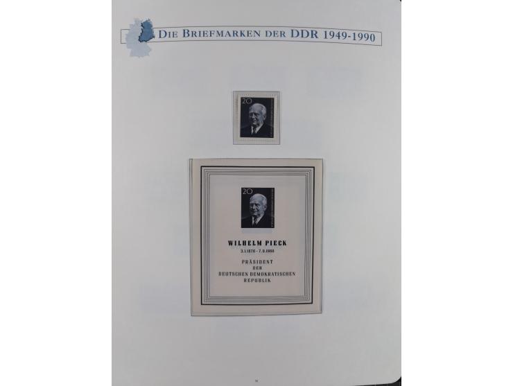 1949/67, in den Hauptnummern kpl. postfrische Sammlung, dabei Mi.-Nr. 327-341 kpl. signiert (BPP/VP), sauber im Vordruckalbum