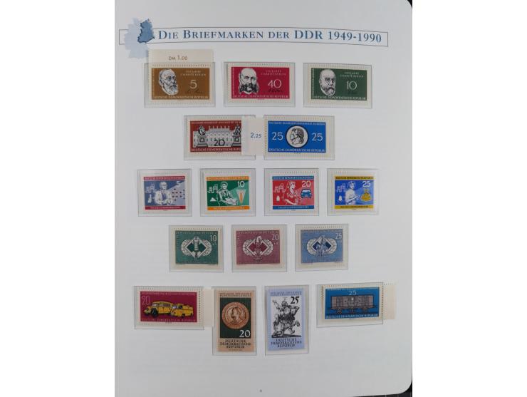 1949/67, in den Hauptnummern kpl. postfrische Sammlung, dabei Mi.-Nr. 327-341 kpl. signiert (BPP/VP), sauber im Vordruckalbum