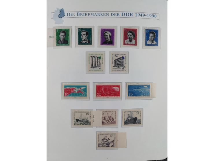 1949/67, in den Hauptnummern kpl. postfrische Sammlung, dabei Mi.-Nr. 327-341 kpl. signiert (BPP/VP), sauber im Vordruckalbum