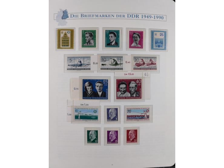 1949/67, in den Hauptnummern kpl. postfrische Sammlung, dabei Mi.-Nr. 327-341 kpl. signiert (BPP/VP), sauber im Vordruckalbum