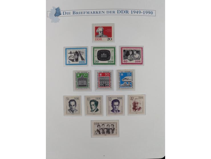 1949/67, in den Hauptnummern kpl. postfrische Sammlung, dabei Mi.-Nr. 327-341 kpl. signiert (BPP/VP), sauber im Vordruckalbum