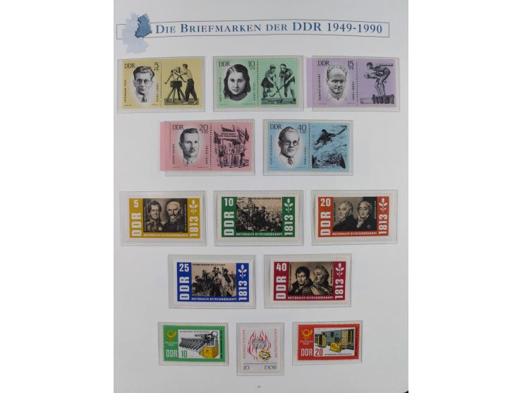 1949/67, in den Hauptnummern kpl. postfrische Sammlung, dabei Mi.-Nr. 327-341 kpl. signiert (BPP/VP), sauber im Vordruckalbum