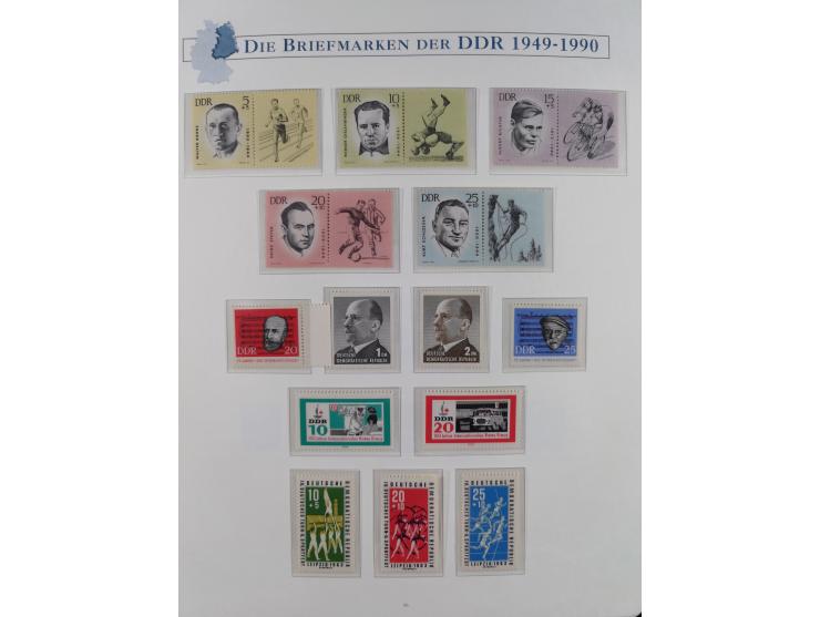 1949/67, in den Hauptnummern kpl. postfrische Sammlung, dabei Mi.-Nr. 327-341 kpl. signiert (BPP/VP), sauber im Vordruckalbum