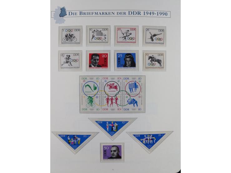 1949/67, in den Hauptnummern kpl. postfrische Sammlung, dabei Mi.-Nr. 327-341 kpl. signiert (BPP/VP), sauber im Vordruckalbum