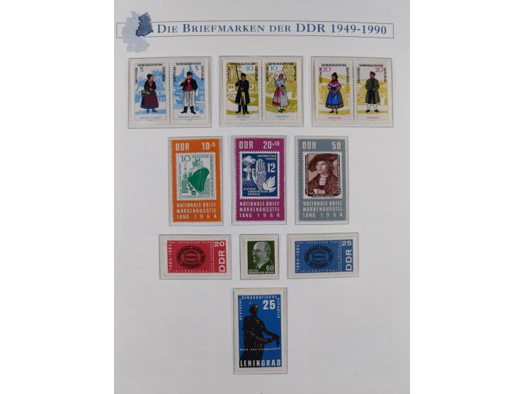 1949/67, in den Hauptnummern kpl. postfrische Sammlung, dabei Mi.-Nr. 327-341 kpl. signiert (BPP/VP), sauber im Vordruckalbum