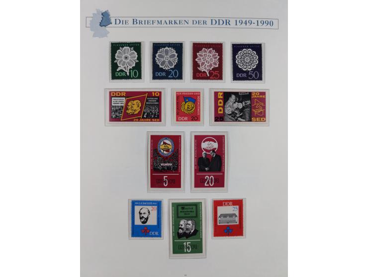 1949/67, in den Hauptnummern kpl. postfrische Sammlung, dabei Mi.-Nr. 327-341 kpl. signiert (BPP/VP), sauber im Vordruckalbum