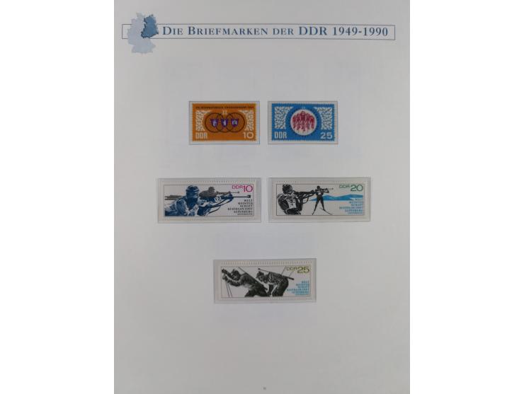 1949/67, in den Hauptnummern kpl. postfrische Sammlung, dabei Mi.-Nr. 327-341 kpl. signiert (BPP/VP), sauber im Vordruckalbum