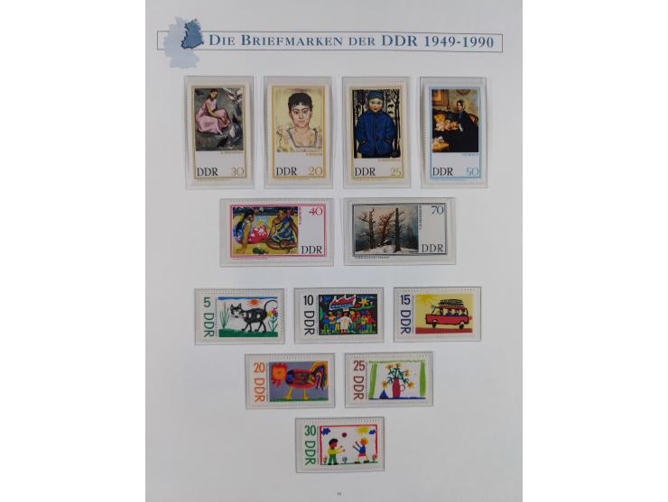 1949/67, in den Hauptnummern kpl. postfrische Sammlung, dabei Mi.-Nr. 327-341 kpl. signiert (BPP/VP), sauber im Vordruckalbum