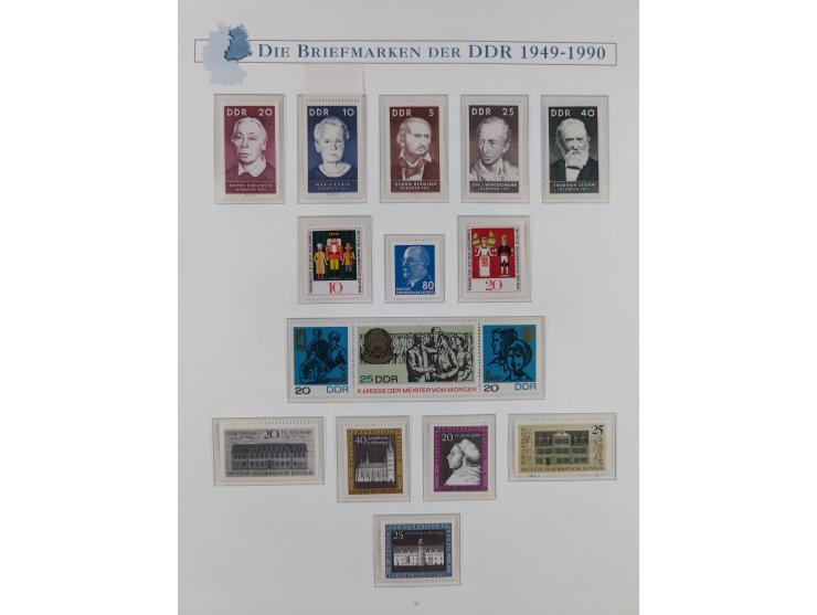 1949/67, in den Hauptnummern kpl. postfrische Sammlung, dabei Mi.-Nr. 327-341 kpl. signiert (BPP/VP), sauber im Vordruckalbum