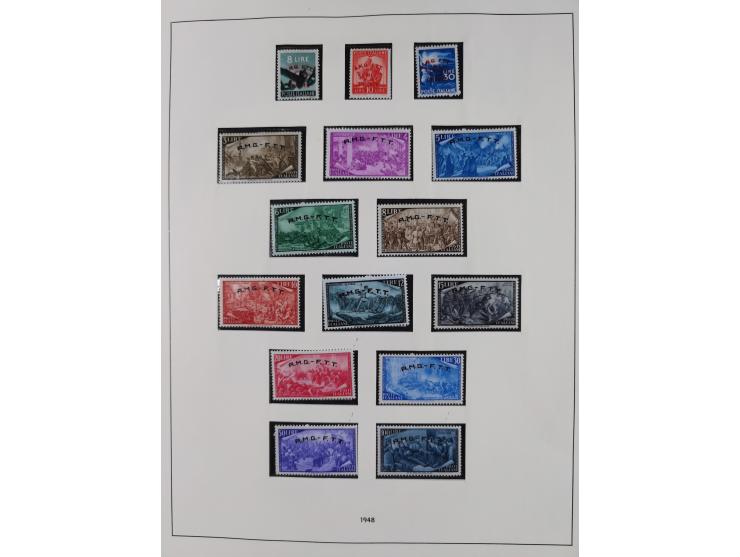 1947/54, in the main catalogue numbers complete mint never hinged collection Zone A and B incl. postage due, good condition