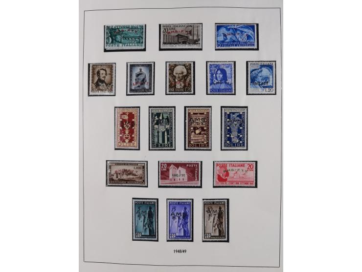 1947/54, in the main catalogue numbers complete mint never hinged collection Zone A and B incl. postage due, good condition