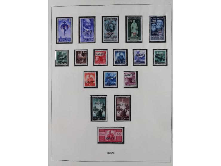 1947/54, in the main catalogue numbers complete mint never hinged collection Zone A and B incl. postage due, good condition