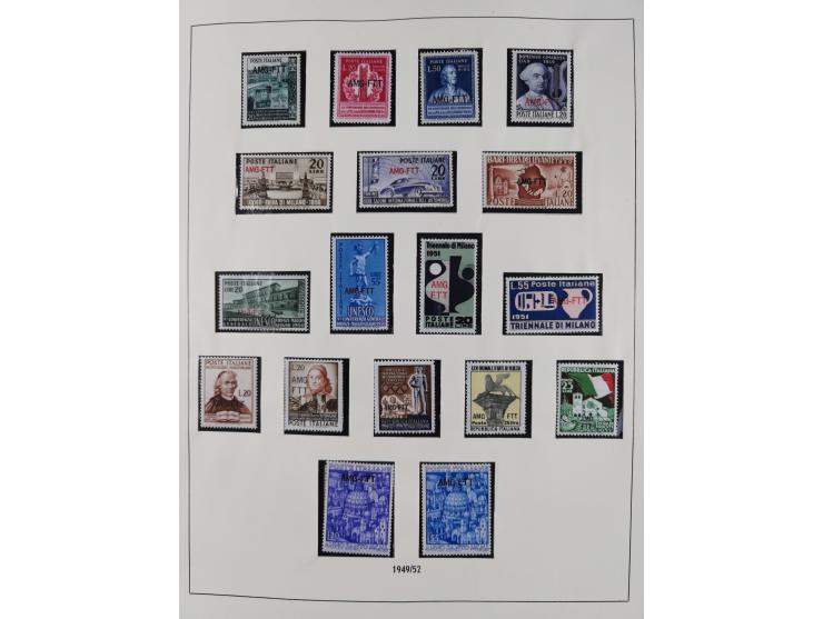 1947/54, in the main catalogue numbers complete mint never hinged collection Zone A and B incl. postage due, good condition