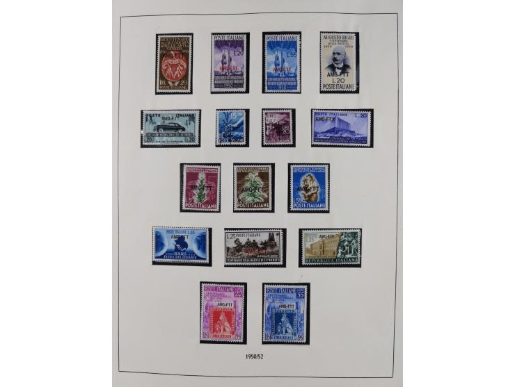 1947/54, in the main catalogue numbers complete mint never hinged collection Zone A and B incl. postage due, good condition