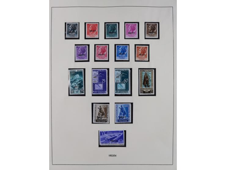 1947/54, in the main catalogue numbers complete mint never hinged collection Zone A and B incl. postage due, good condition