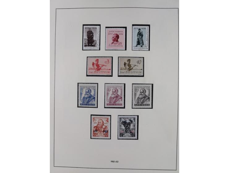 1947/54, in the main catalogue numbers complete mint never hinged collection Zone A and B incl. postage due, good condition