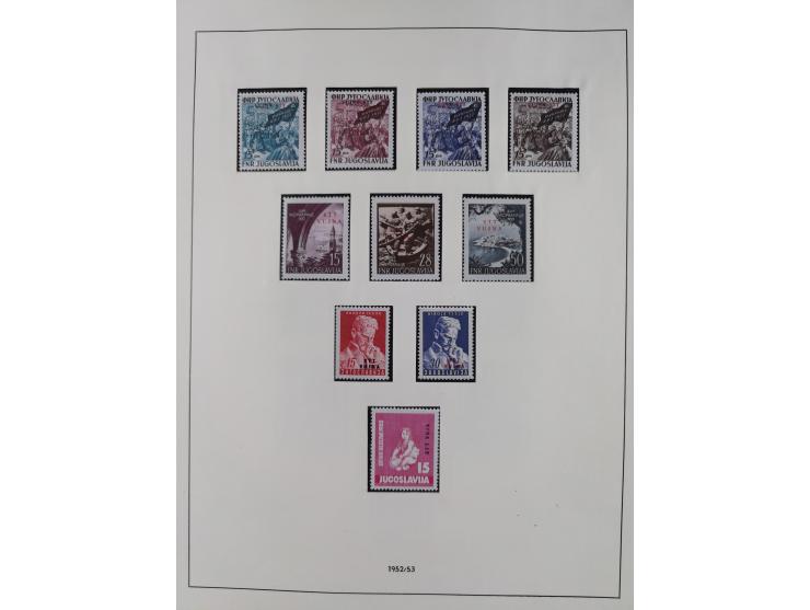 1947/54, in the main catalogue numbers complete mint never hinged collection Zone A and B incl. postage due, good condition