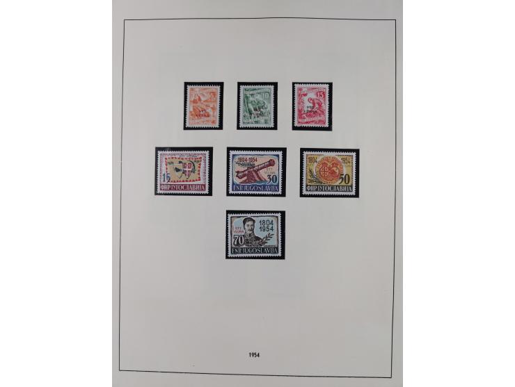 1947/54, in the main catalogue numbers complete mint never hinged collection Zone A and B incl. postage due, good condition