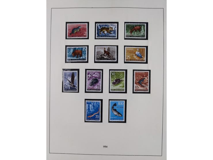 1947/54, in the main catalogue numbers complete mint never hinged collection Zone A and B incl. postage due, good condition