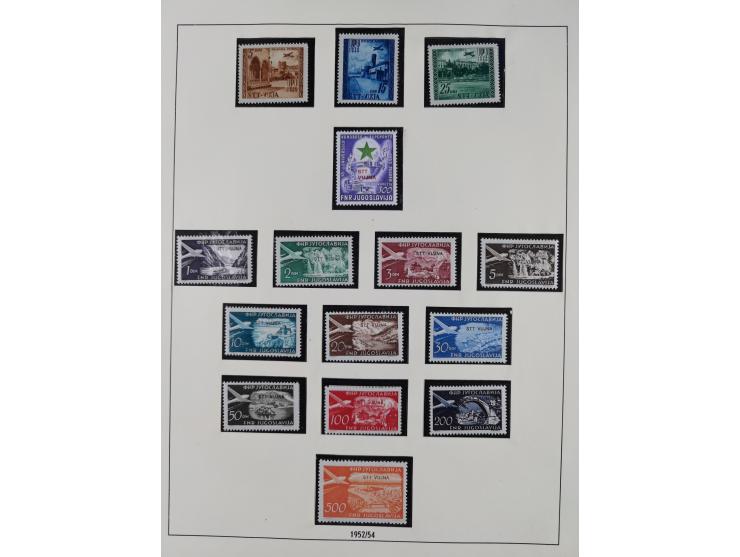 1947/54, in the main catalogue numbers complete mint never hinged collection Zone A and B incl. postage due, good condition