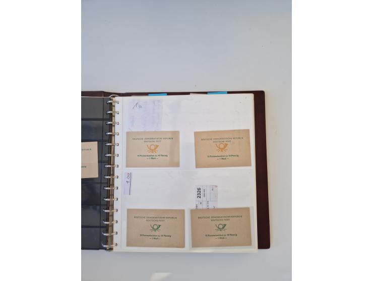 1971/90, umfangreiche Sammlung “Sondermarken-Heftchen” mit einer Fülle an Varianten, Untertypen und Besonderheiten, dabei u.a