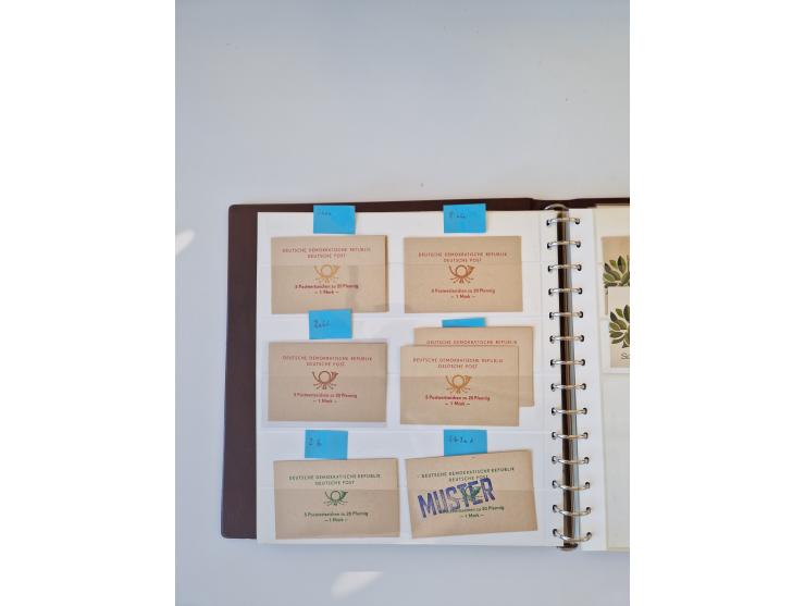 1971/90, umfangreiche Sammlung “Sondermarken-Heftchen” mit einer Fülle an Varianten, Untertypen und Besonderheiten, dabei u.a