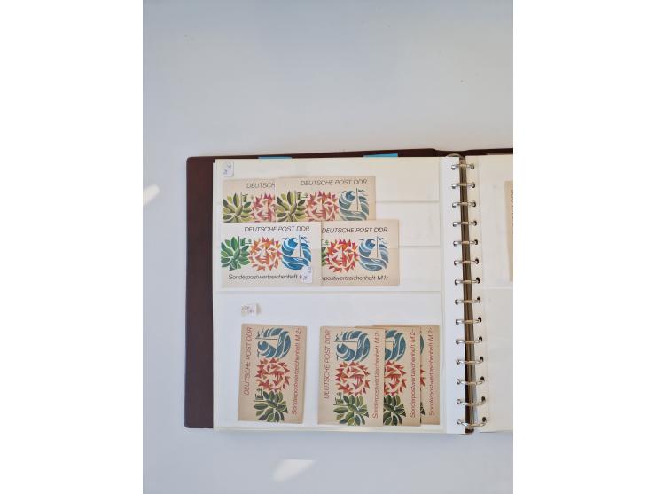 1971/90, umfangreiche Sammlung “Sondermarken-Heftchen” mit einer Fülle an Varianten, Untertypen und Besonderheiten, dabei u.a