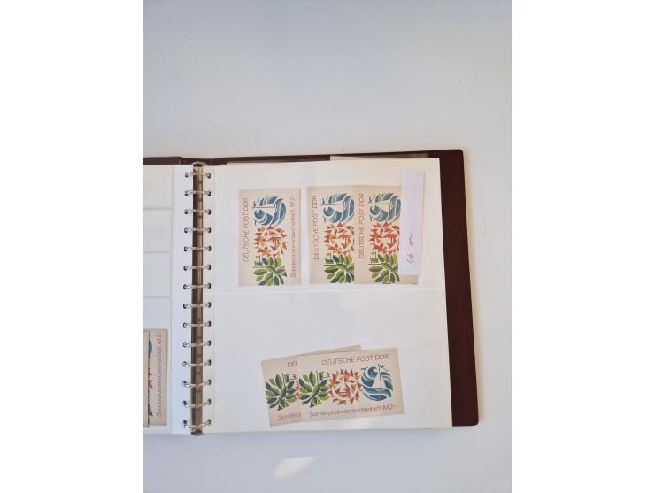 1971/90, umfangreiche Sammlung “Sondermarken-Heftchen” mit einer Fülle an Varianten, Untertypen und Besonderheiten, dabei u.a