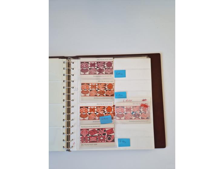 1971/90, umfangreiche Sammlung “Sondermarken-Heftchen” mit einer Fülle an Varianten, Untertypen und Besonderheiten, dabei u.a