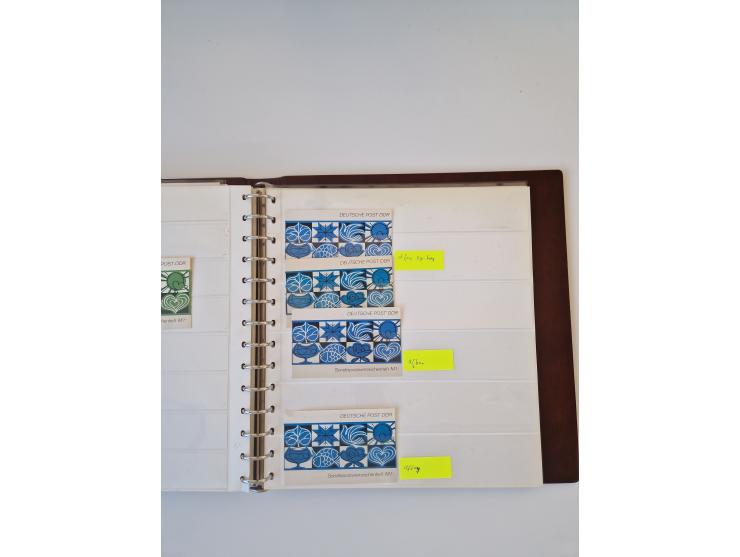 1971/90, umfangreiche Sammlung “Sondermarken-Heftchen” mit einer Fülle an Varianten, Untertypen und Besonderheiten, dabei u.a