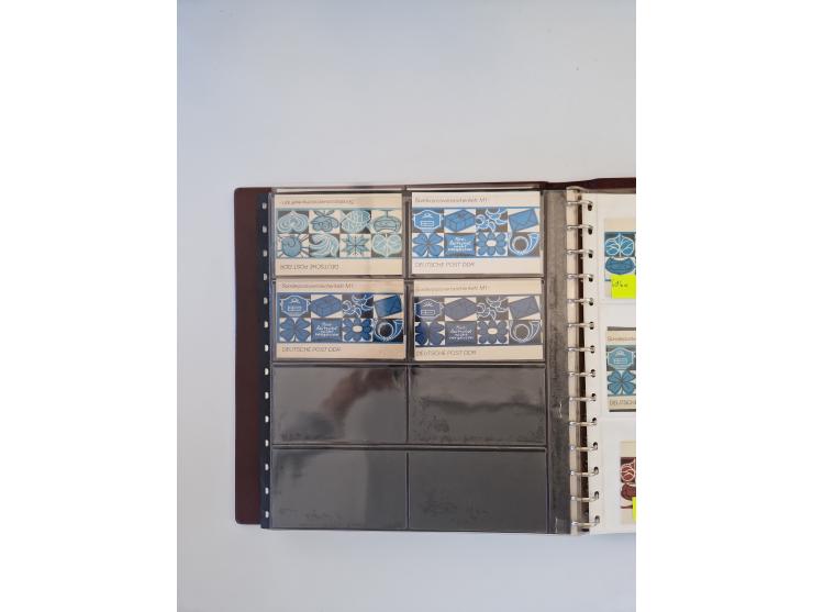 1971/90, umfangreiche Sammlung “Sondermarken-Heftchen” mit einer Fülle an Varianten, Untertypen und Besonderheiten, dabei u.a