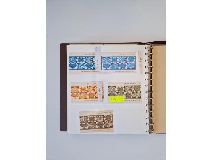 1971/90, umfangreiche Sammlung “Sondermarken-Heftchen” mit einer Fülle an Varianten, Untertypen und Besonderheiten, dabei u.a