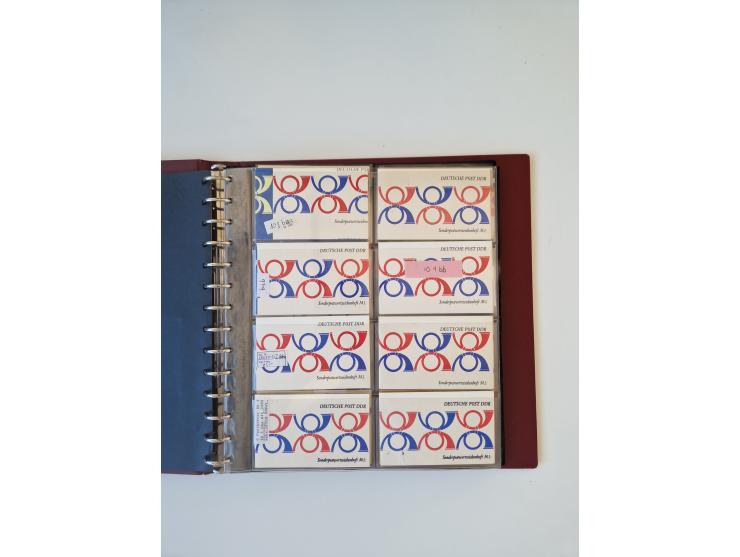 1971/90, umfangreiche Sammlung “Sondermarken-Heftchen” mit einer Fülle an Varianten, Untertypen und Besonderheiten, dabei u.a