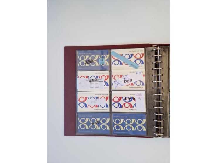 1971/90, umfangreiche Sammlung “Sondermarken-Heftchen” mit einer Fülle an Varianten, Untertypen und Besonderheiten, dabei u.a