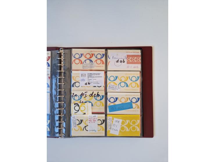 1971/90, umfangreiche Sammlung “Sondermarken-Heftchen” mit einer Fülle an Varianten, Untertypen und Besonderheiten, dabei u.a