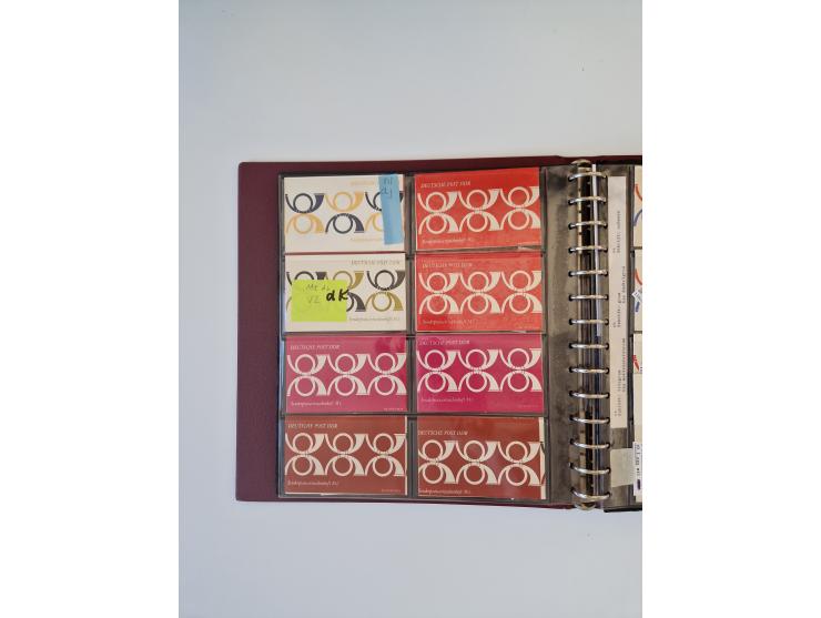 1971/90, umfangreiche Sammlung “Sondermarken-Heftchen” mit einer Fülle an Varianten, Untertypen und Besonderheiten, dabei u.a