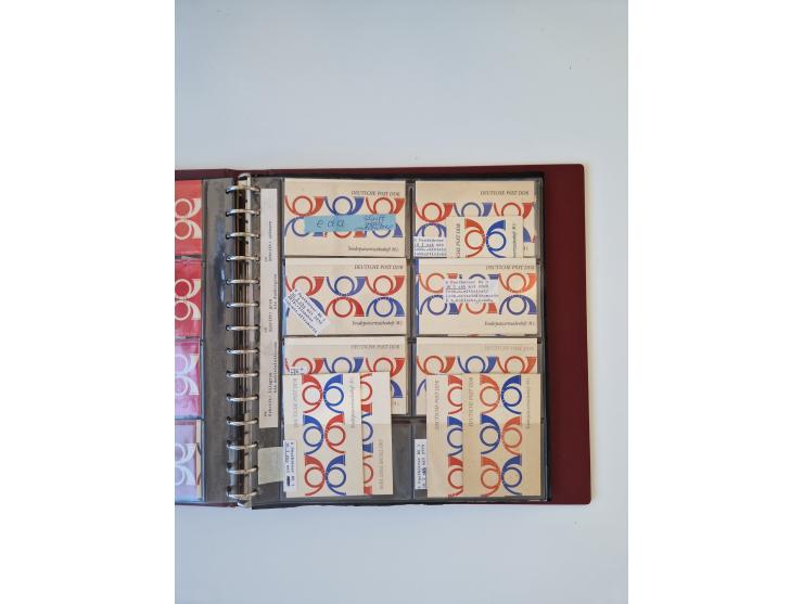 1971/90, umfangreiche Sammlung “Sondermarken-Heftchen” mit einer Fülle an Varianten, Untertypen und Besonderheiten, dabei u.a