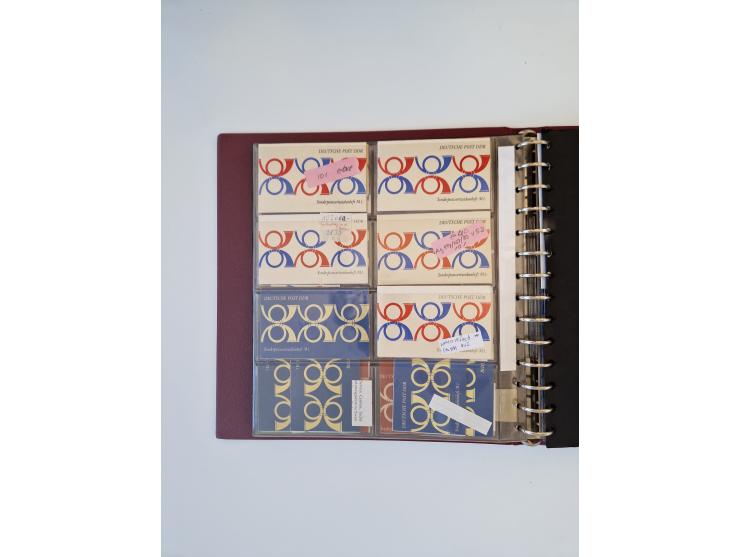 1971/90, umfangreiche Sammlung “Sondermarken-Heftchen” mit einer Fülle an Varianten, Untertypen und Besonderheiten, dabei u.a