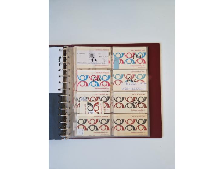 1971/90, umfangreiche Sammlung “Sondermarken-Heftchen” mit einer Fülle an Varianten, Untertypen und Besonderheiten, dabei u.a