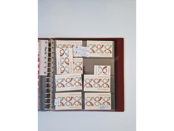 1971/90, umfangreiche Sammlung “Sondermarken-Heftchen” mit einer Fülle an Varianten, Untertypen und Besonderheiten, dabei u.a