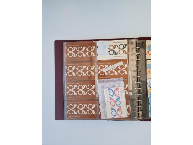 1971/90, umfangreiche Sammlung “Sondermarken-Heftchen” mit einer Fülle an Varianten, Untertypen und Besonderheiten, dabei u.a