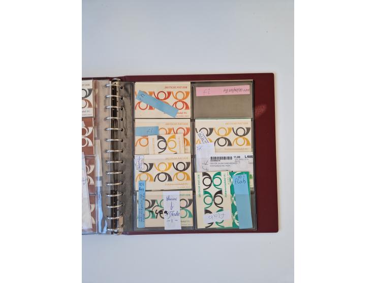 1971/90, umfangreiche Sammlung “Sondermarken-Heftchen” mit einer Fülle an Varianten, Untertypen und Besonderheiten, dabei u.a